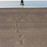 Spuren im Sand Lanzarote