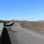 Fahrradweg-Wanderweg im Weingebiet La Geria-Lanzarote