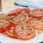 Tomaten mit Olivenöl